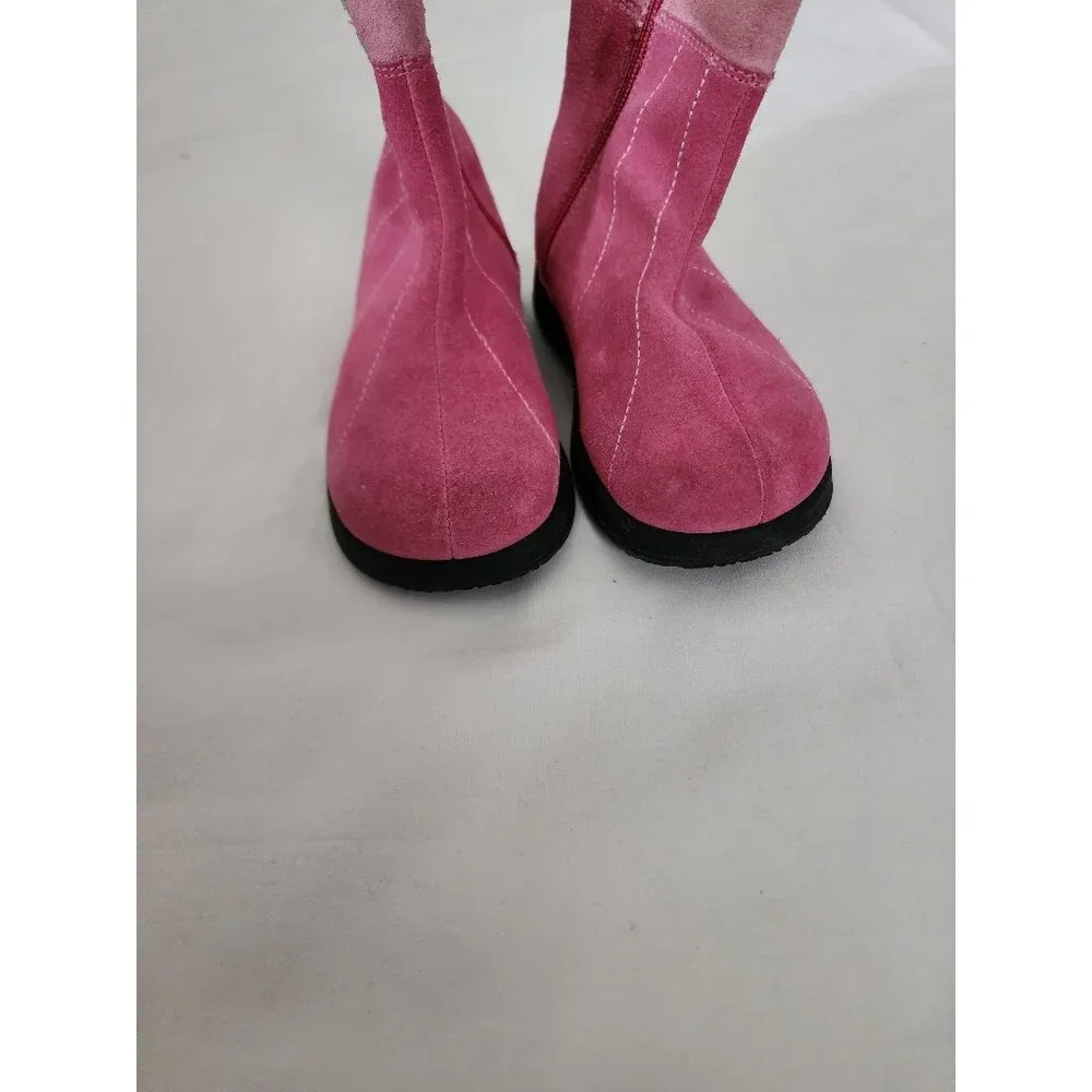 Munchkin Kids Girls Pink Peek A Boo Pink Snow Winter Ankle Boots Size 7W